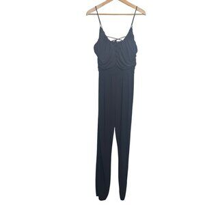Fashion Nova Black Strappy Jumpsuit Size XL - J20